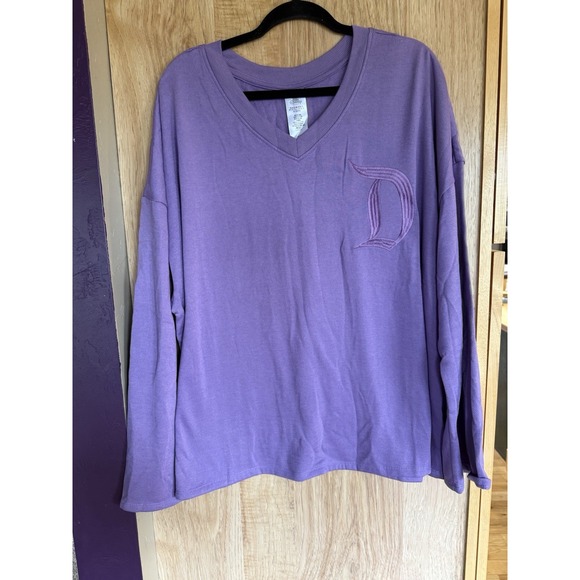 Disneyland Resort Women's 1X Sweatshirt Disney Parks Embroidered Logo Purple - Picture 1 of 3